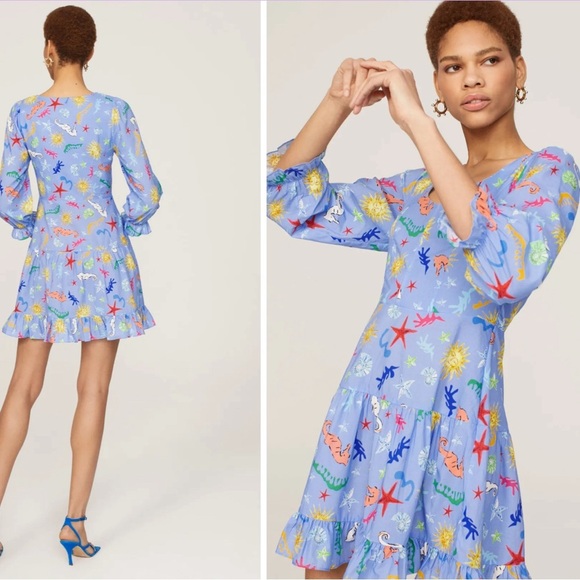 Rixo Ambretta Printed Dress - Picture 2 of 6